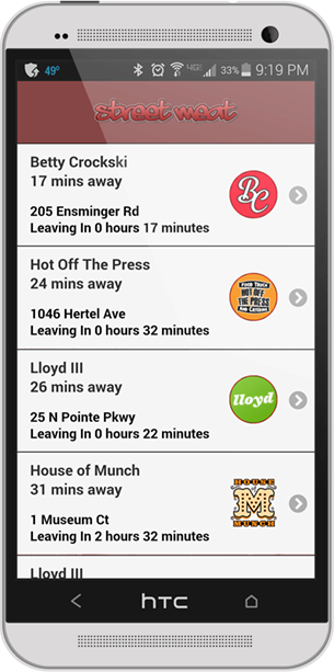 StreetMeat HTC Android App